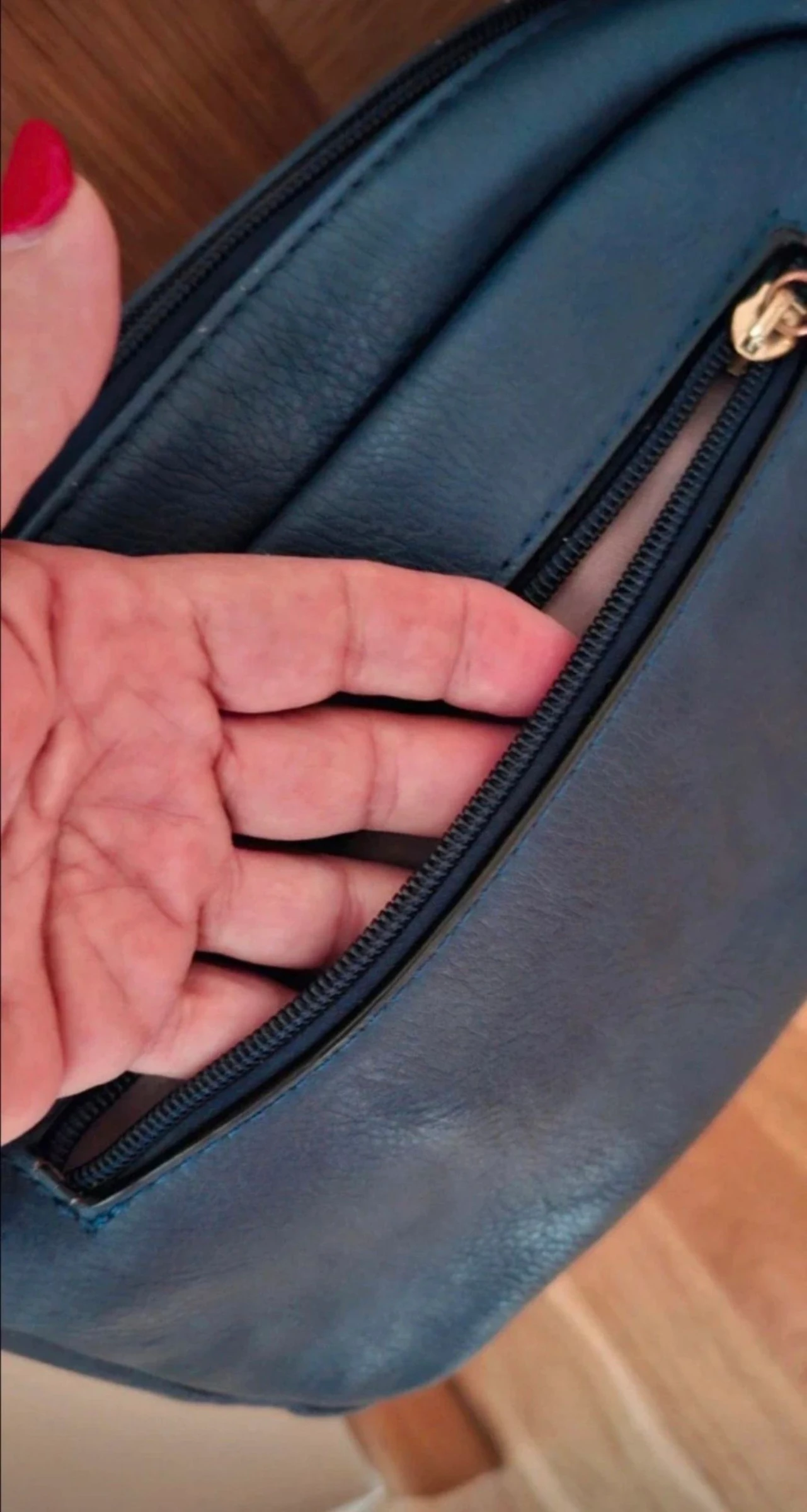 Bolso bandolera de mujer, color azul – photo 5